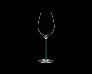 RIEDEL Fatto A Mano Champagne Wine Glass Green on a black background