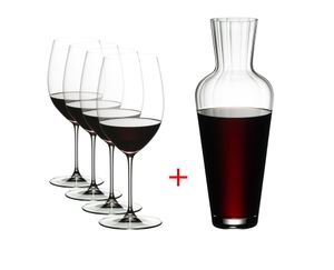 RIEDEL Veritas Cabernet/Merlot + Mosel Decanter