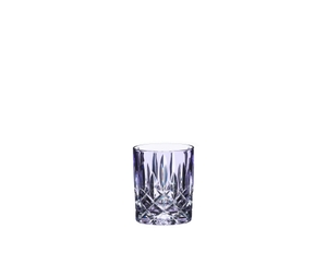 An unfilled RIEDEL Laudon Violet tumbler on white background