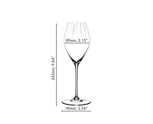 Sample packaging of a RIEDEL Performance Champagne Glass two pack