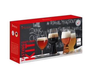 SPIEGELAU Craft Beer Glasses Tasting Kit in the packaging