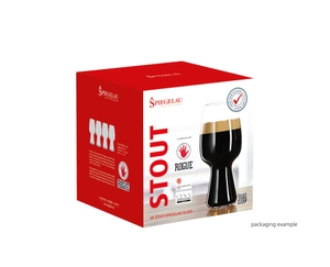 SPIEGELAU Craft Beer Glasses Stout Glass in the packaging