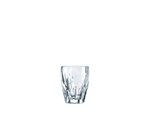 NACHTMANN Sphere Whisky Tumbler filled with a drink on a white background