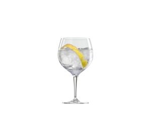 SPIEGELAU Special Glasses Gin and Tonic filled with a drink on a white background