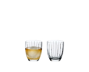 RIEDEL Sunshine Tumbler filled with a drink on a white background