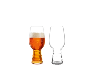 SPIEGELAU Craft Beer Glasses IPA Glas gefüllt mit einem Getränk auf weißem Hintergrund