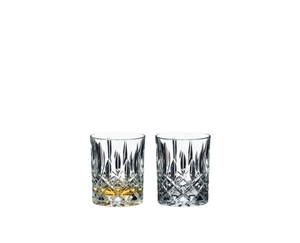 RIEDEL Tumbler Collection RIEDEL Spey Whisky filled with a drink on a white background