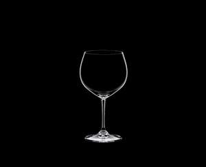 RIEDEL Restaurant Oaked Chardonnay on a black background