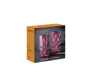 NACHTMANN Noblesse Long Drink Glass - berry in the packaging