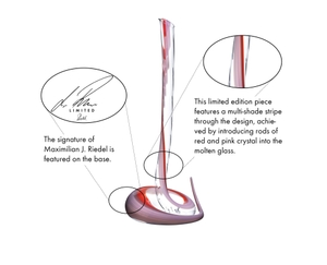 RIEDEL Cobra Magnum Decanter - Red / Pink 