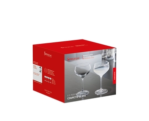 SPIEGELAU Perfect Serve Coupette Glass in the packaging