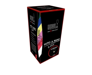 RIEDEL Fatto A Mano Performance Riesling Black Stem in the packaging