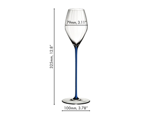 RIEDEL High Performance Champagne Glass Dark Bleu 