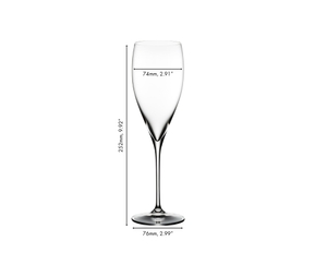 Riedel VINUM Champagne Glasses, Set of 2,5.64 fl oz: Wine  Glasses