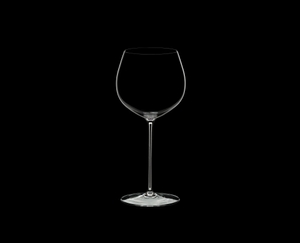 RIEDEL Superleggero Oaked Chardonnay on a black background