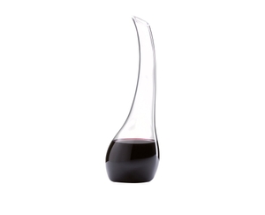 RIEDEL Decanter Cornetto Magnum filled with a drink on a white background
