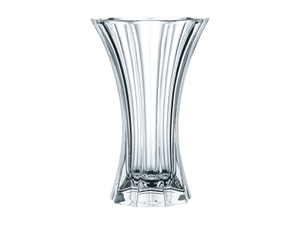 NACHTMANN Saphir Vase - 30cm | 11.8in riempito con una bevanda su sfondo bianco