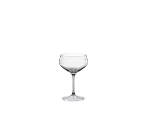 SPIEGELAU Perfect Serve Collection Coupette Glass filled with a drink on a white background
