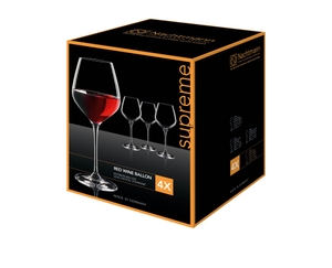NACHTMANN Supreme Burgundy Glass in the packaging