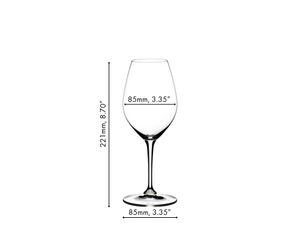 RIEDEL Wine Friendly RIEDEL 003 - Weißwein / Champagner Weinglas a11y.alt.product.dimensions