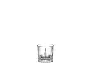 4 unfilled Spiegelau Perfect Serve Collection Negroni glasses on white background