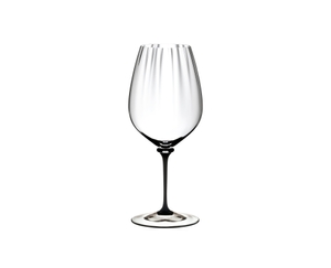 RIEDEL Fatto A Mano Performance Cabernet Black Stem on a white background