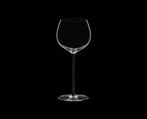 RIEDEL Fatto A Mano Oaked Chardonnay Black on a black background