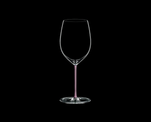 RIEDEL Fatto A Mano Cabernet Pink on a black background