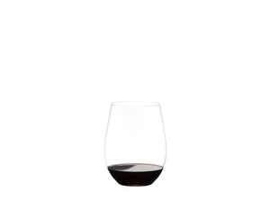 RIEDEL Restaurant O Cabernet filled with a drink on a white background