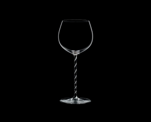 RIEDEL Fatto A Mano Oaked Chardonnay Black & White on a black background