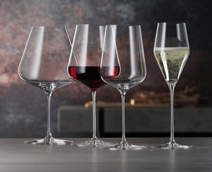 SPIEGELAU Definition Burgundy Glass in use