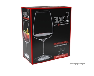 GRAPE@RIEDEL Cabernet/Merlot/Cocktail in the packaging