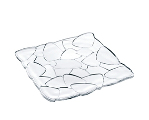 A NACHTMANN Petals Plate square (28 cm / 11 in) on white background