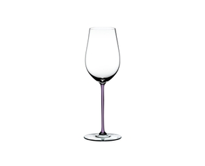 RIEDEL Fatto A Mano Riesling/Zinfandel Opal violet on a white background