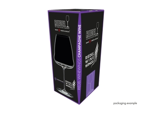 RIEDEL Winewings Champagne Wine Glass in the packaging