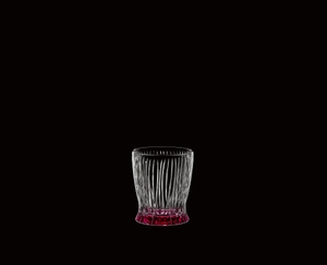 RIEDEL Tumbler Collection Fire Whisky Dawn Red on a black background