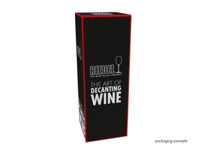 RIEDEL Black Tie Smile Decanter in the packaging