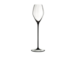 RIEDEL High Performance Champagne Glass Black on a white background