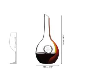 RIEDEL Decanter Zodiaco Cinese Cavallo-rosso/giallo 