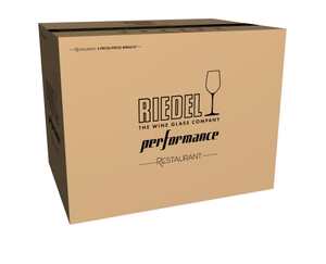 RIEDEL Performance Restaurant Pinot Noir in the packaging