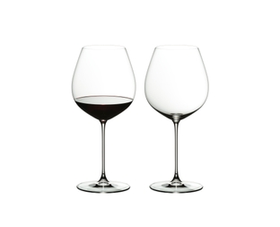 Riedel Veritas Monogrammed Wine Glasses, Pair