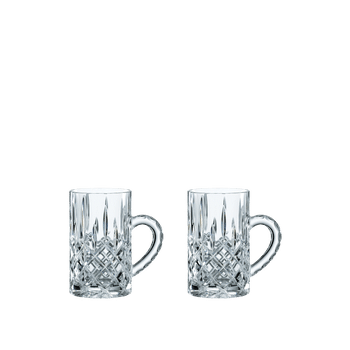 Two unfilled NACHTMANN Noblesse Hot Beverage Glasses side by side