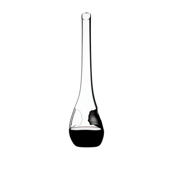 RIEDEL Decanter Face To Face filled with a drink on a white background