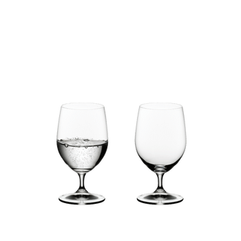RIEDEL Ouverture Water filled with a drink on a white background