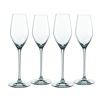 NACHTMANN Supreme Champagne Glass con fondo blanco