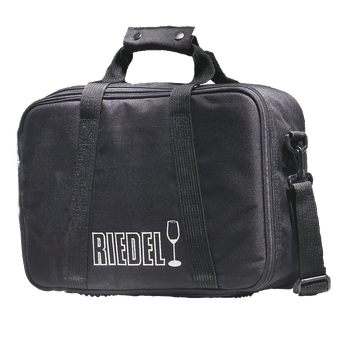 RIEDEL Byo Bag filled with a drink on a white background
