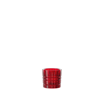 NACHTMANN Square Teelichthalter rot auf weißem Hintergrund