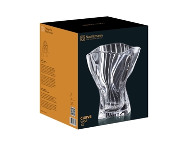 NACHTMANN Curve Vase (22 cm / 8 7/9 in) in the packaging