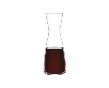 SPIEGELAU Decanter Classic Bar (1.0 l / 33.8 oz) filled with a drink on a white background