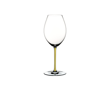 RIEDEL Fatto A Mano Syrah Yellow on a white background